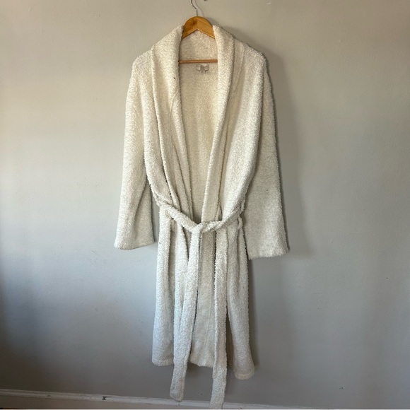 Barefoot dreams  cozy chic cream unisex robe Size 2 / Medium - Picture 3 of 5